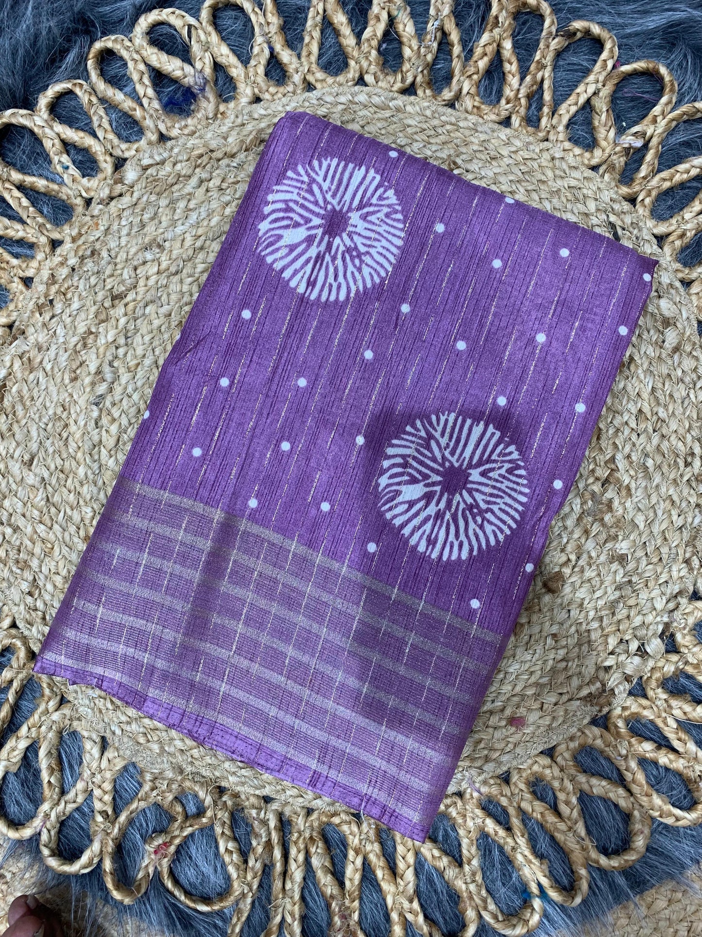 RK-7014 DOLA RIKO SAREE WITH BEAUTIFUL PRINT WITH JAREE LINING