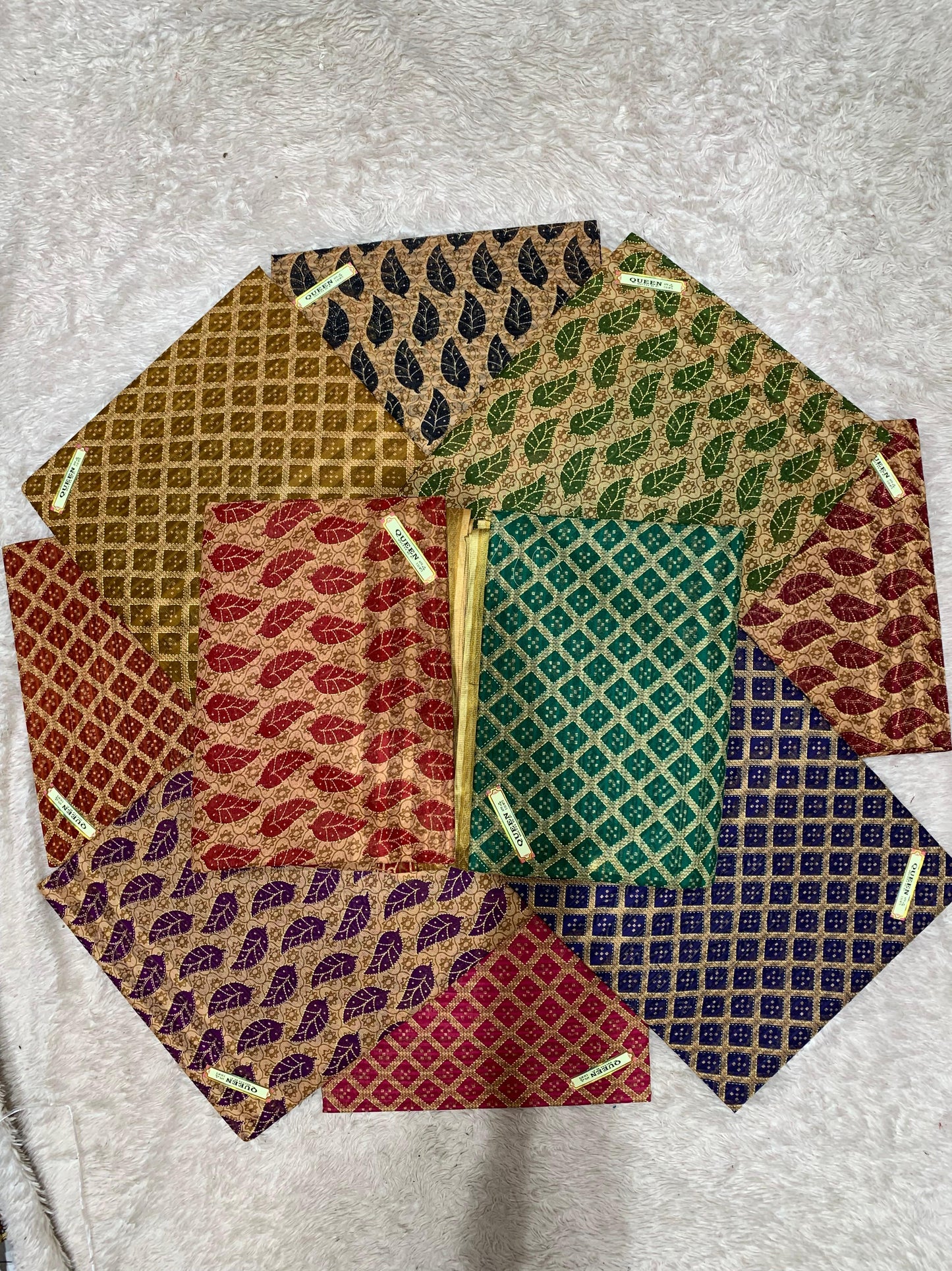 CT-QUEEN-BP SUTI COTTON SAREE WITH BEAUTIFUL PRINT WITH CHIKKO COLOUR COMMON WITH BLOUSE PIECE