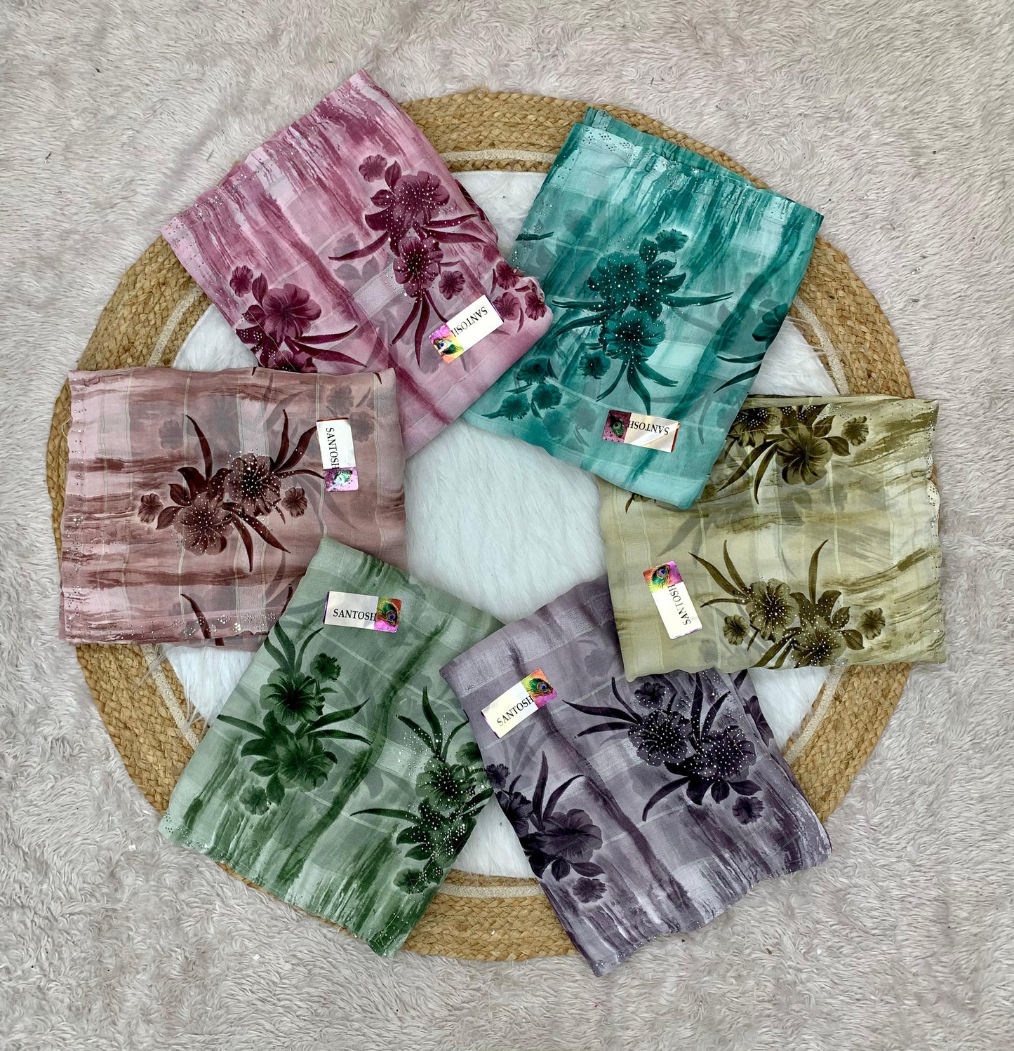 KAS-MINAKSHI Fancy Weightless Pattern with Full Siroshki Butte and Siroshki Lace
