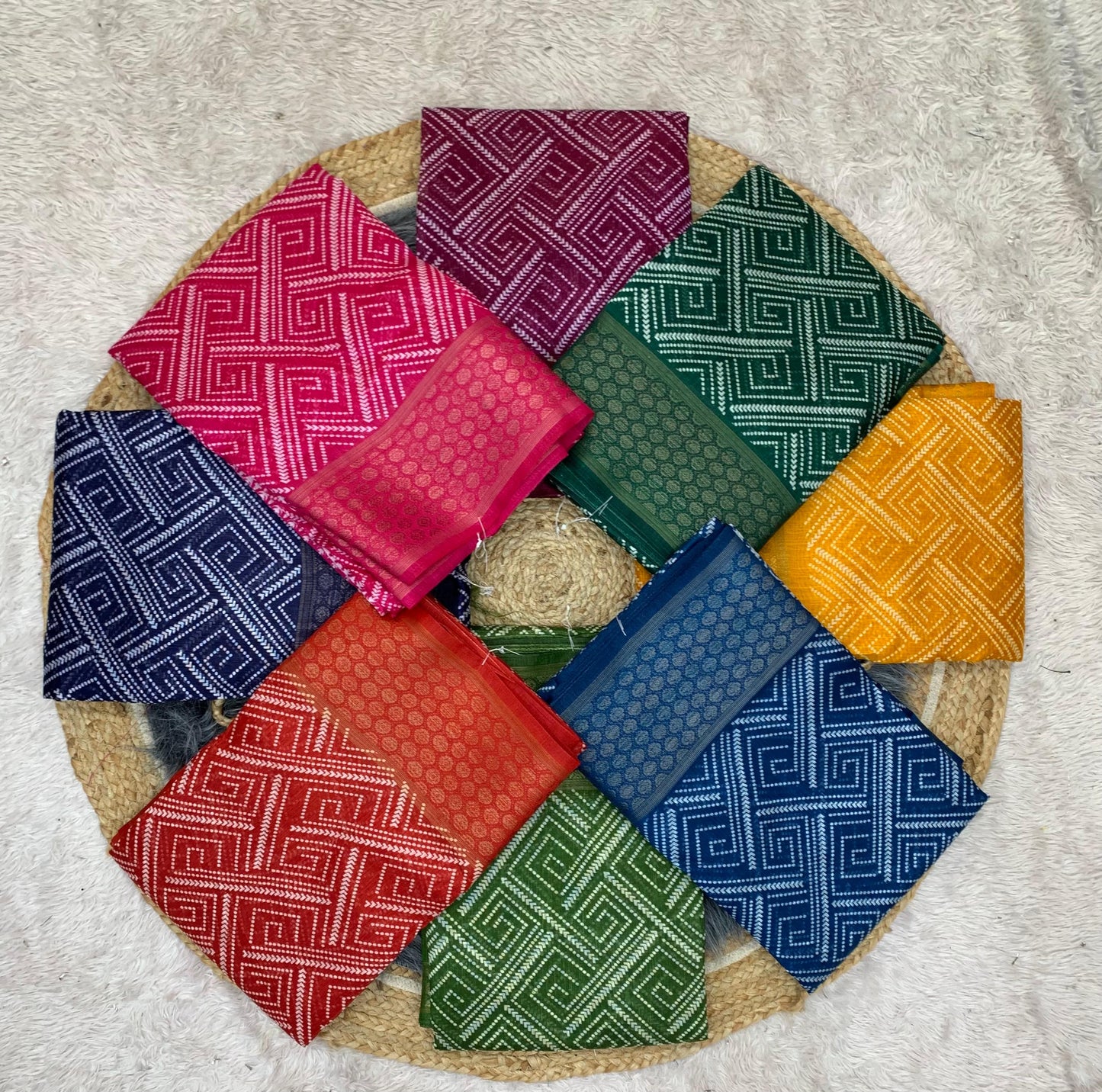 RK-7028 LINEN COTTON SAREE WITH BEAUTIFUL PRINT