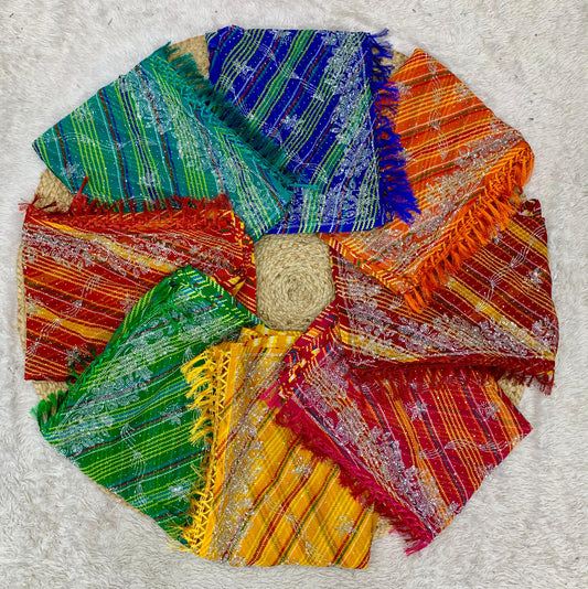 PRINT-3011 CHIFFON SAREE WITH SIROSKI AND JHALAR ON PALLU WITH BEAUTIFUL BANDANI PRINT