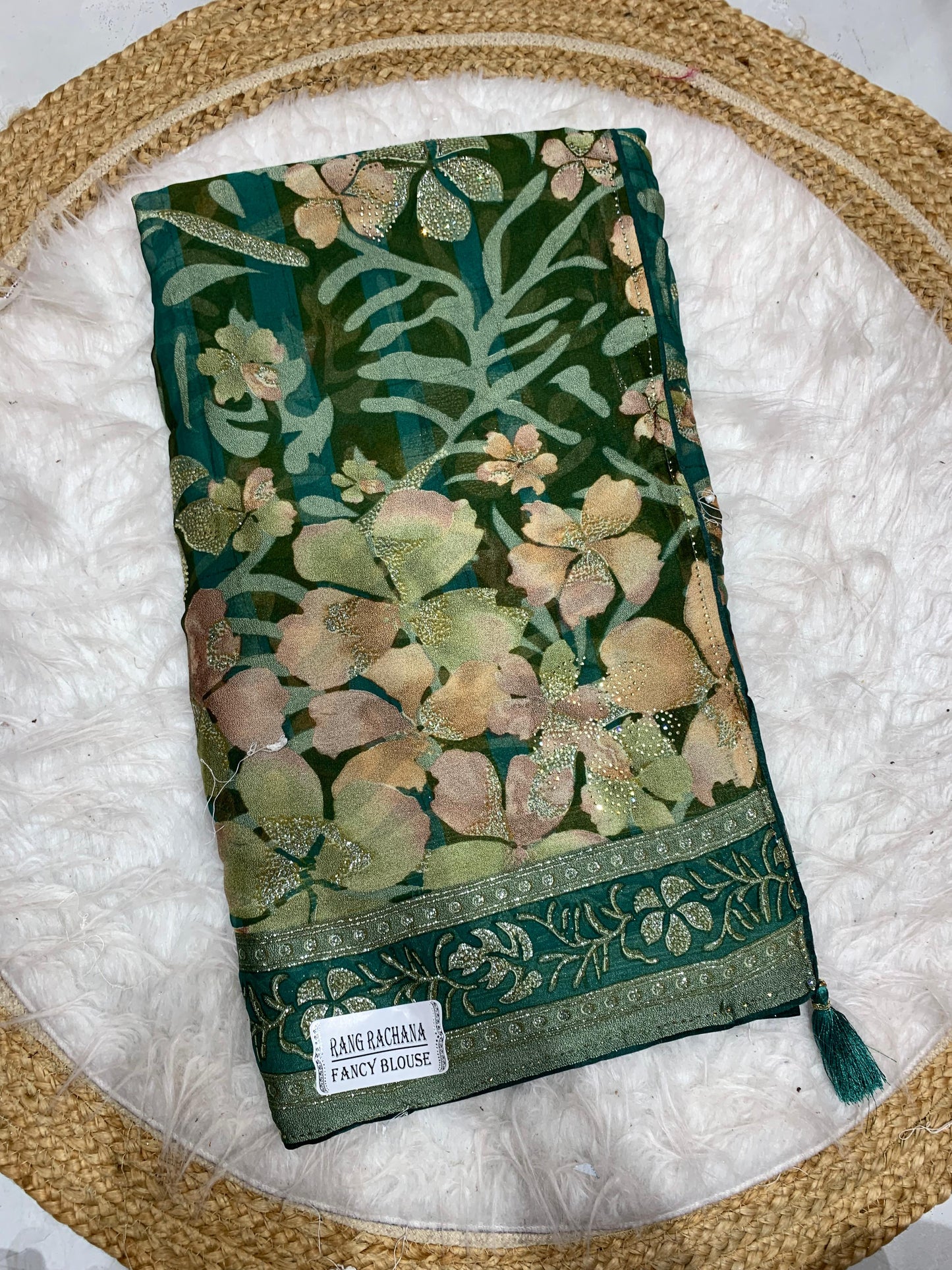 RF-RANG-RACHNA-4 FANCY PRINTED SAREE WITH DMC WORK WITH HEAVY FIRMA BLOUSE