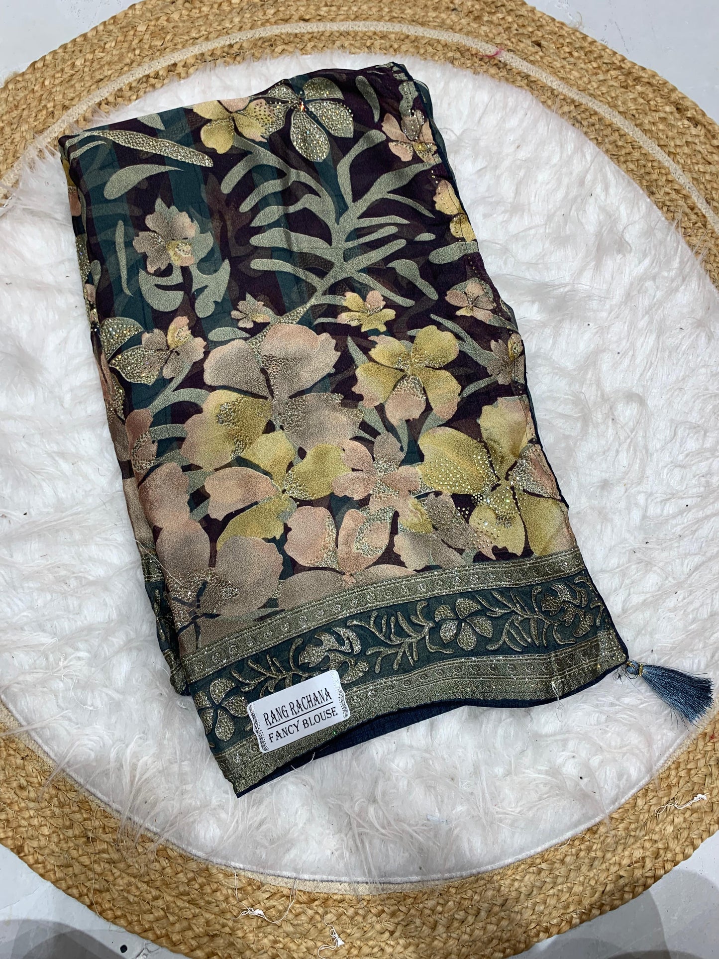 RF-RANG-RACHNA-2 FANCY PRINTED SAREE WITH DMC WORK WITH HEAVY FIRMA BLOUSE