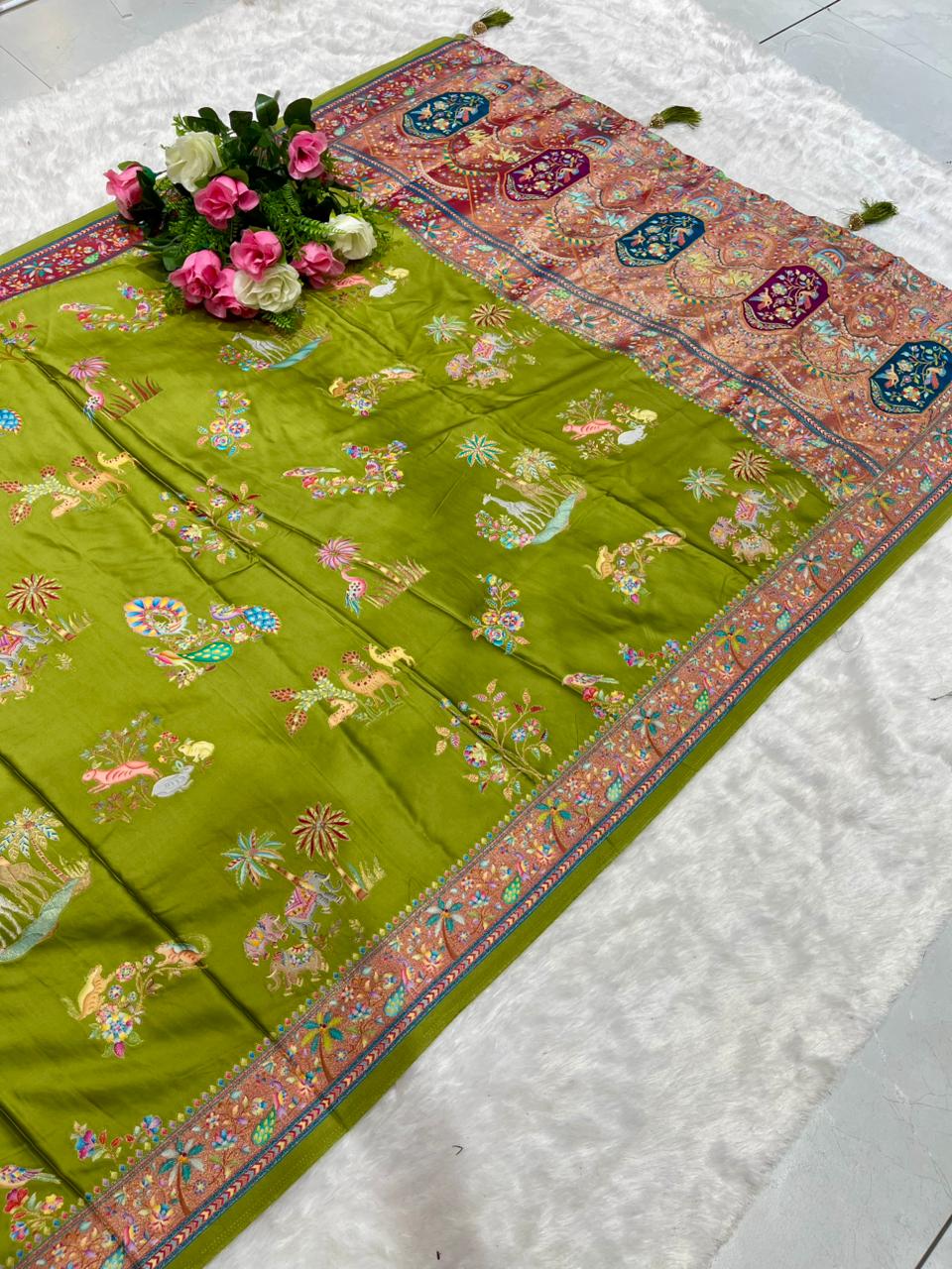 AJ-POSITION-BOSS GAJJI SILK SAREE WITH REAL PURE POSITION PRINT SAREE BEAUTFIUL VISCOS PALLU WITH HEAVY BODY DESIGN WITH 6.50 MTR CUT SUPER TRENDING PRODUCT