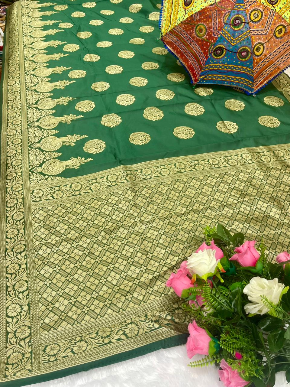 AJ-HIMAYA CHAMPION SILK SAREE WITH BEAUTIFUL DESIGN WITH RICH PALLU AND BUTTA DESIGN