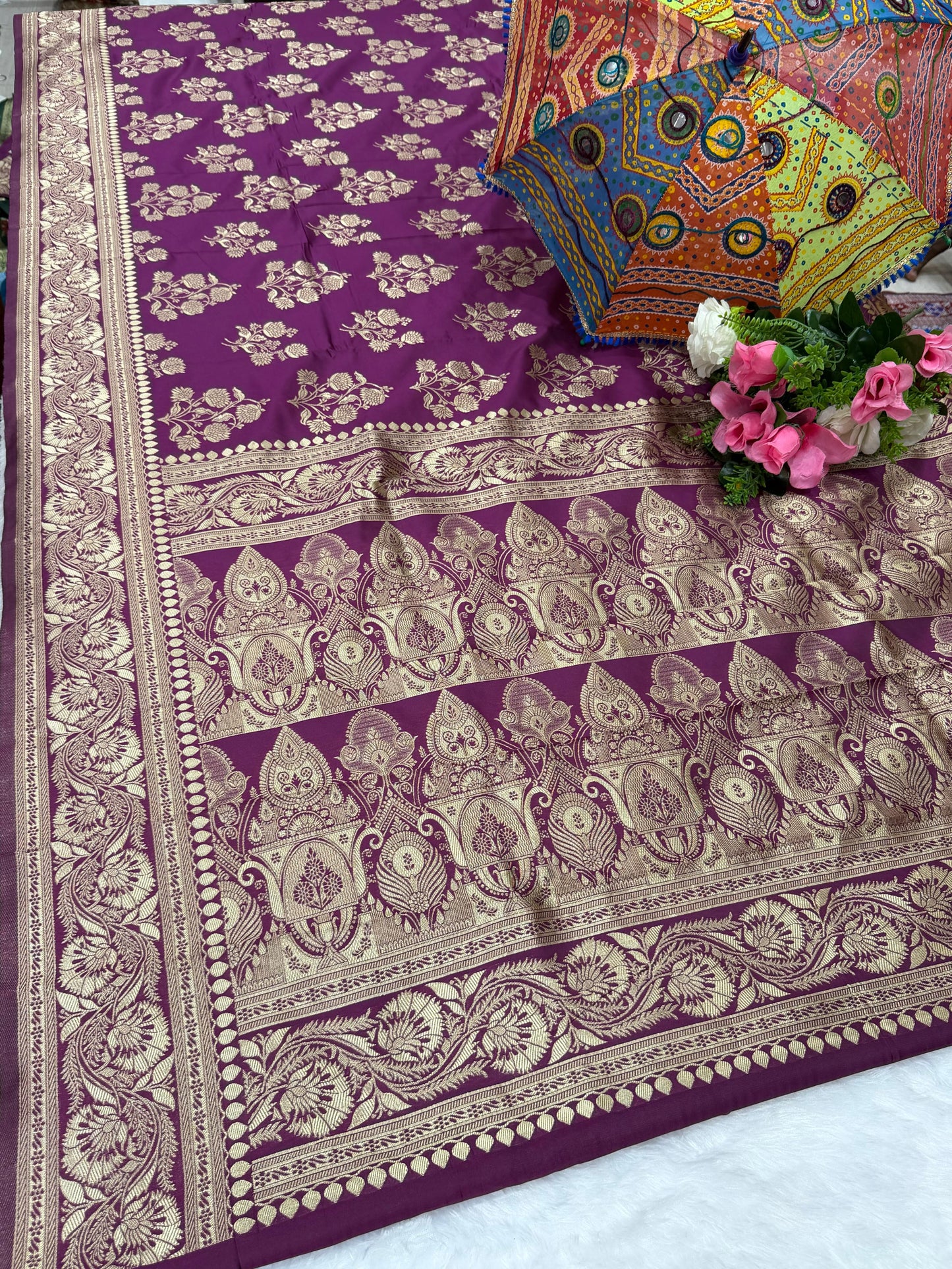AJ-GAURAV CHAMPION SILK SAREE WITH BEAUTIFUL DESIGN WITH RICH PALLU AND BUTTA DESIGN