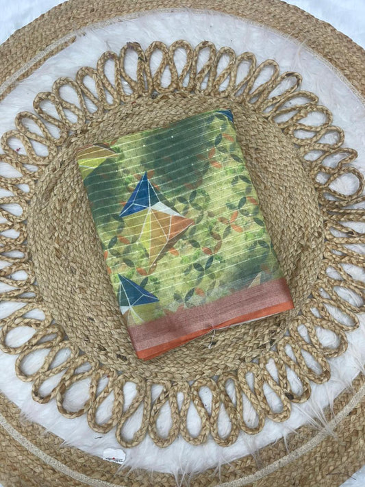 DP-4018 HEAVY LINEN LINING WITH BEAUTIFUL DIGITAL PRINT