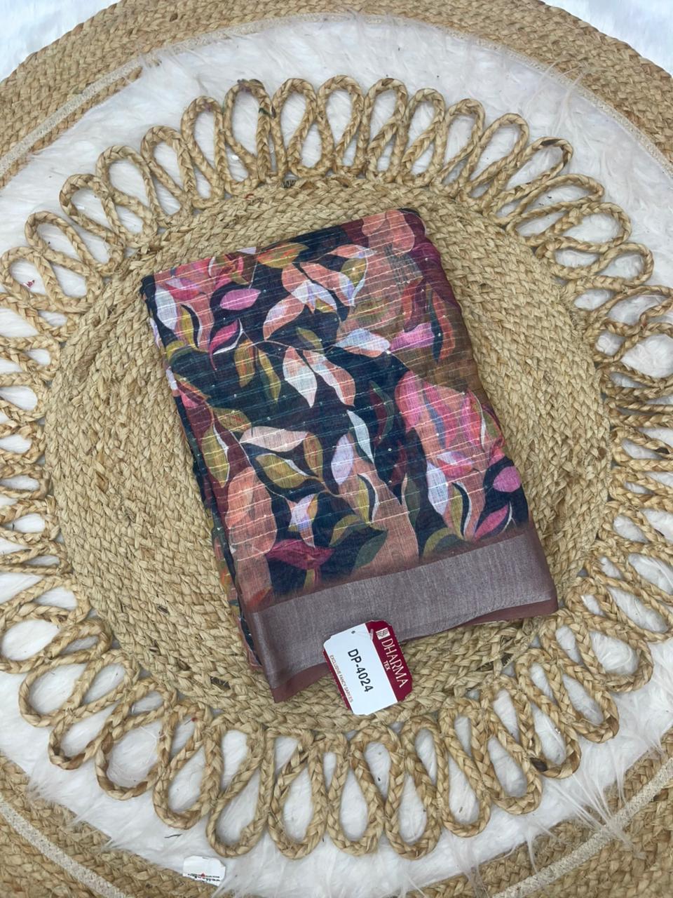 DP-4018 HEAVY LINEN LINING WITH BEAUTIFUL DIGITAL PRINT