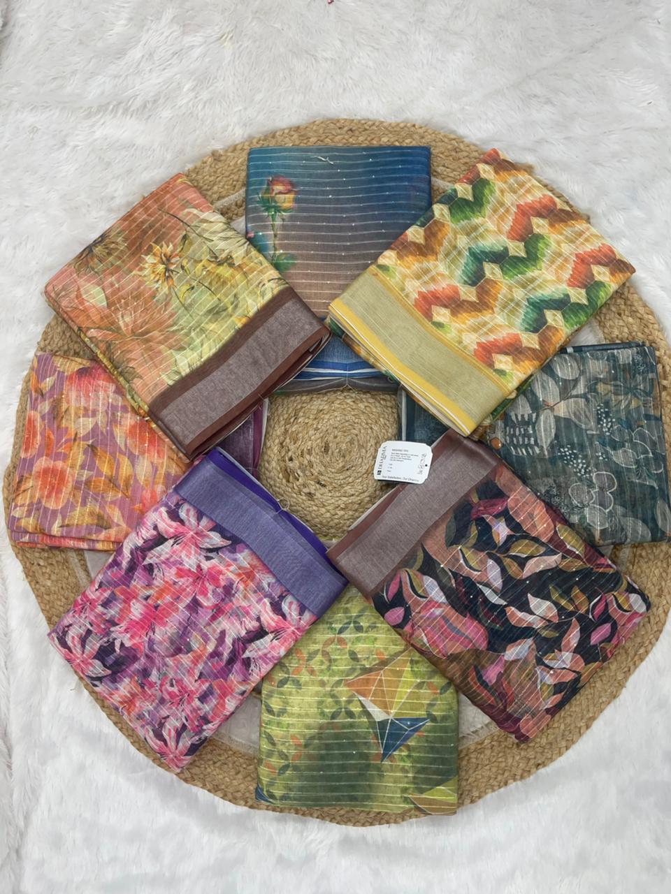 DP-4018 HEAVY LINEN LINING WITH BEAUTIFUL DIGITAL PRINT