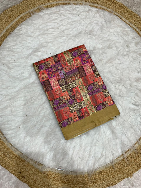DP-SHIVANI DOLA SOFT SAREE WITH DIGITAL PRINT AND CATLOG DESIGN