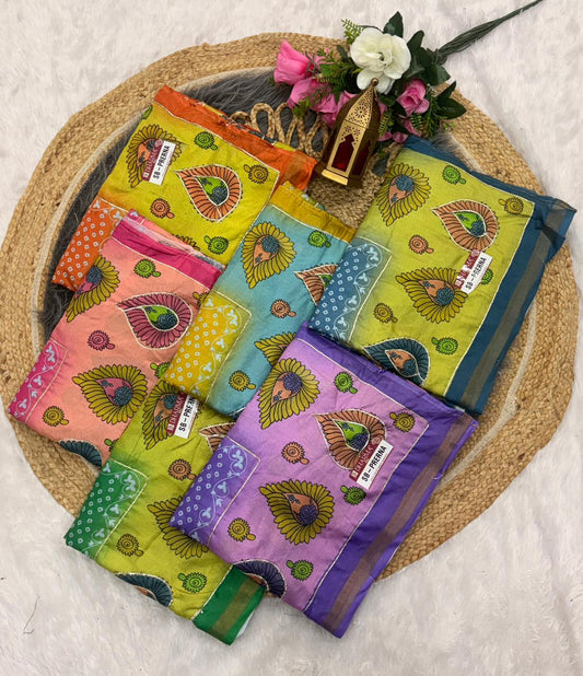 SB-PRERNA HEAVY MAL COTTON SAREE WITH BEAUTIFUL AARI WORK WITH DIGITAL PRINT BEAUTIFUL DESIGN WITH CONTRASY PALLU WITH BEAUTIFUL BLOUSE