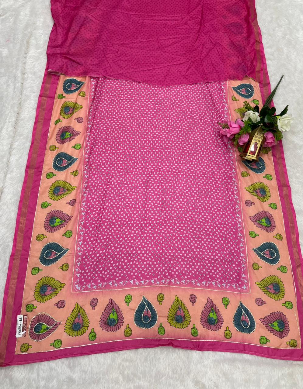 SB-PRERNA HEAVY MAL COTTON SAREE WITH BEAUTIFUL AARI WORK WITH DIGITAL PRINT BEAUTIFUL DESIGN WITH CONTRASY PALLU WITH BEAUTIFUL BLOUSE