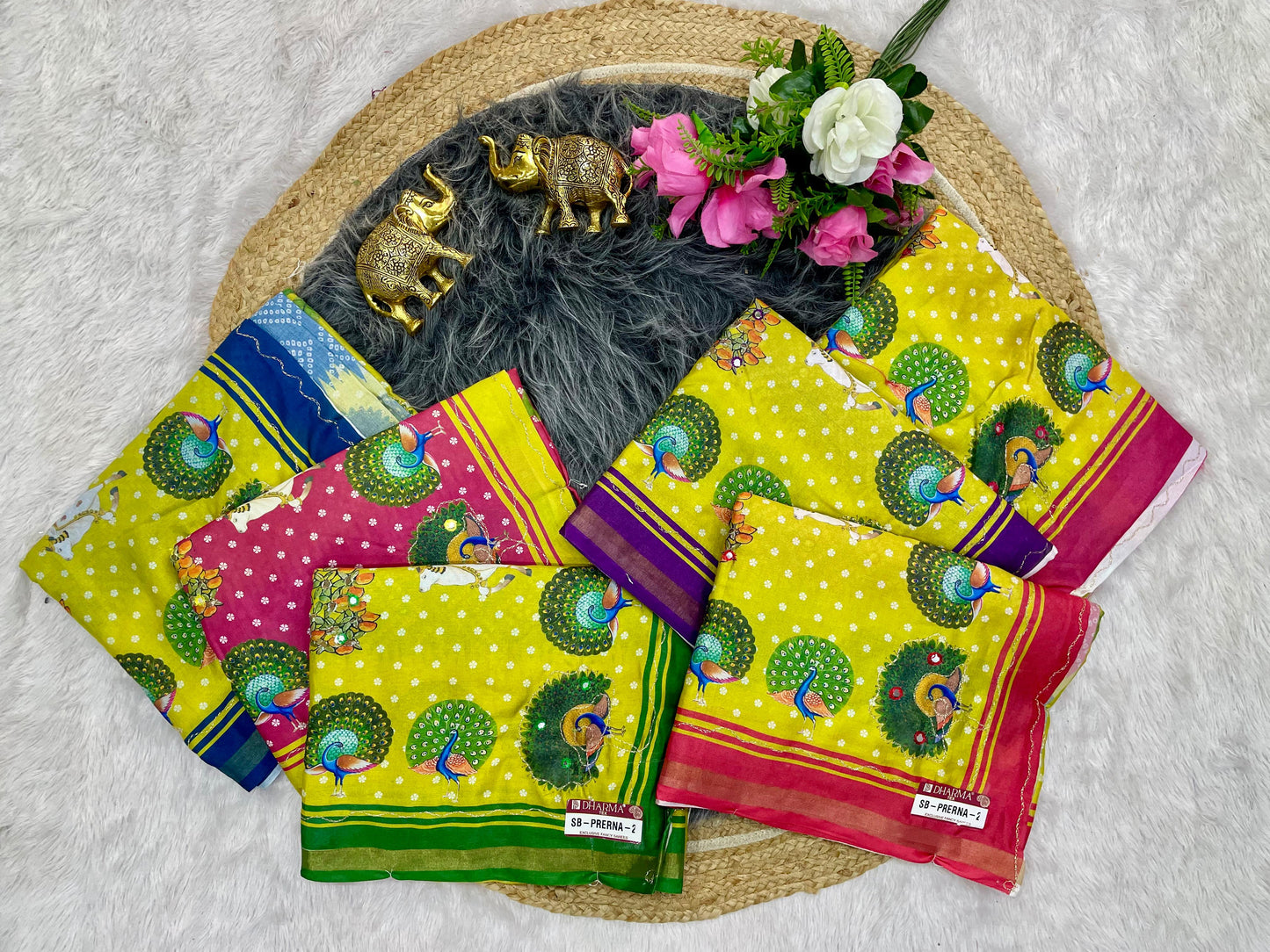 SB-PRERNA-2 HEAVY MAL COTTON SAREE WITH BEAUTIFUL AARI WORK WITH DIGITAL PRINT BEAUTIFUL DESIGN WITH CONTRASY PALLU WITH BEAUTIFUL BLOUSE