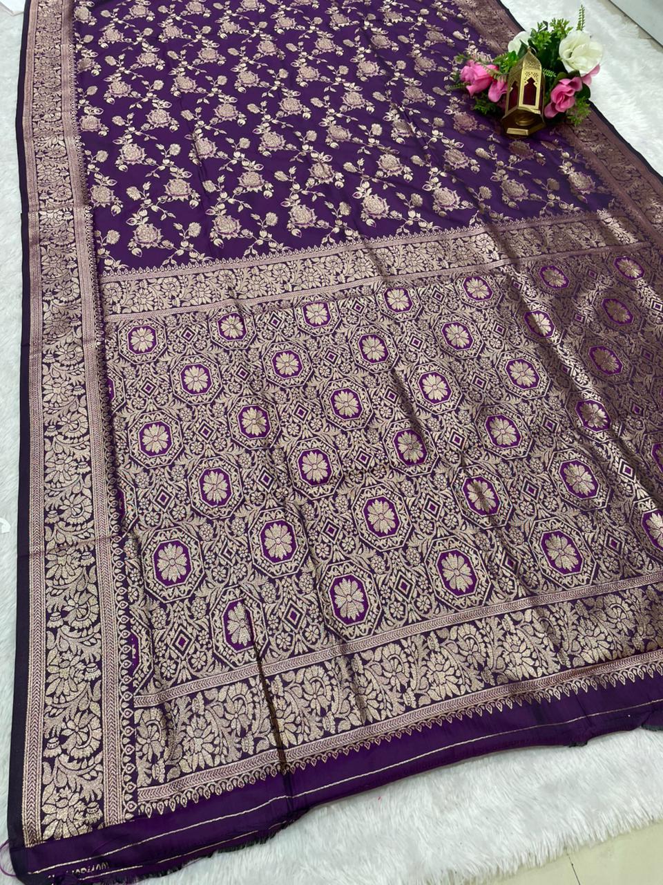 AJ-SANAYA SOFT SILK FABRIC SAREE WITH RICH PALLU DESIGN WITH HEAVY JHAL DESIGN WITH BUTTI BLOUSE