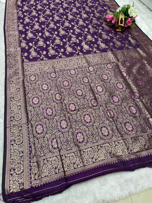 AJ-SANAYA SOFT SILK FABRIC SAREE WITH RICH PALLU DESIGN WITH HEAVY JHAL DESIGN WITH BUTTI BLOUSE