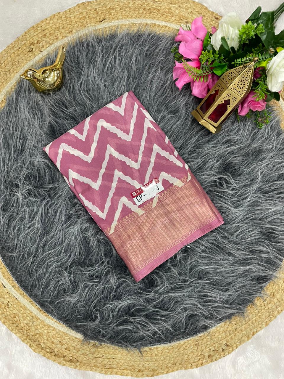 CP-7140 DOLA RIKO SAREE WITH BEAUTFOL DESIGN WITH RICH PALLU DESIGN WITH BLOUSE