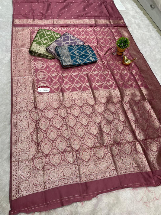 AJ-PANCHI KOTA FABRIC SAREE WITH BEAUTIFUL PALLU WITH BEAUTIFUL DESIGN WITH BUTI BLOUSE