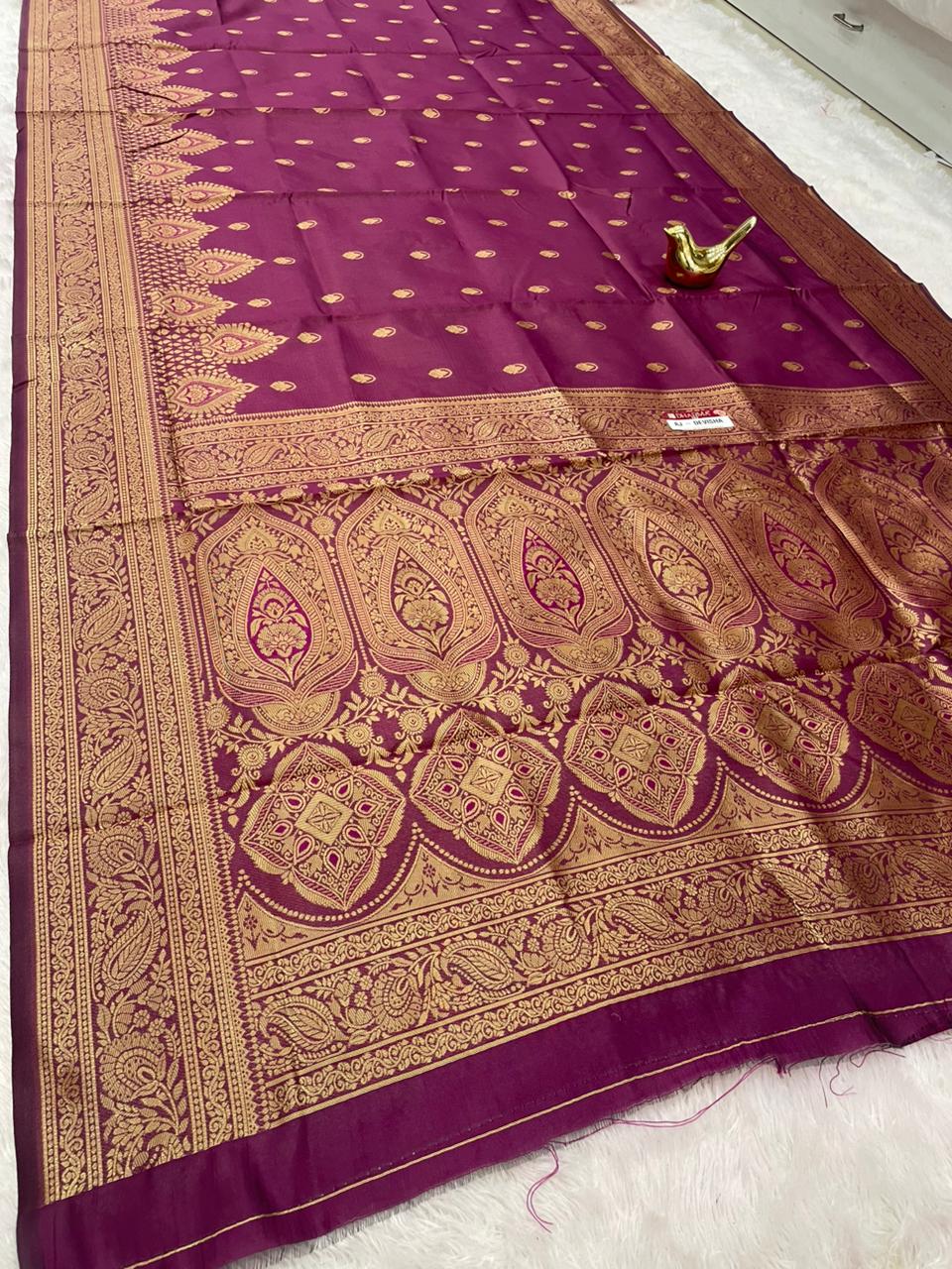 AJ-DEVISHA LITCHI KOTA FABRIC SAREEE WITH RICH PALLU DEISGN WITH BLOUSE