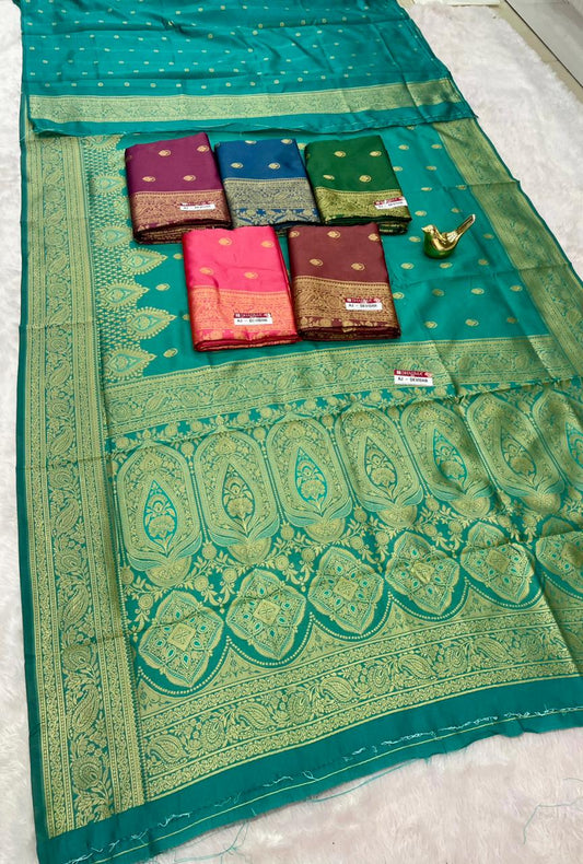 AJ-DEVISHA LITCHI KOTA FABRIC SAREEE WITH RICH PALLU DEISGN WITH BLOUSE