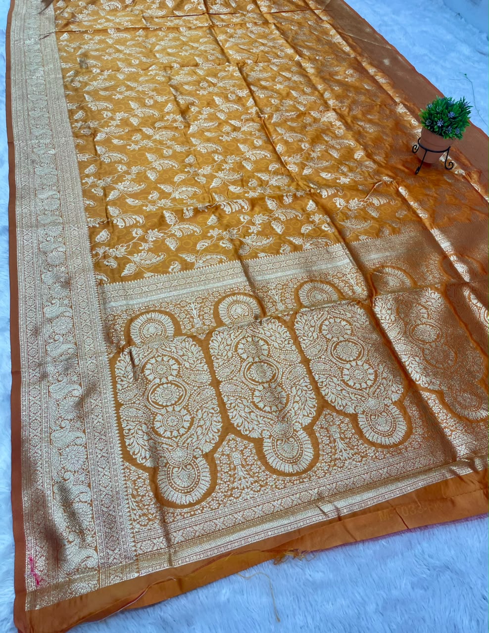 AJ-MONIKA SOFT SILK FABRIC SAREE WITH BEAUTIFUL BANARASHI RICH PALLU DESIGN WITH HEAVY JHAL DESIGN WITH BLOUSE