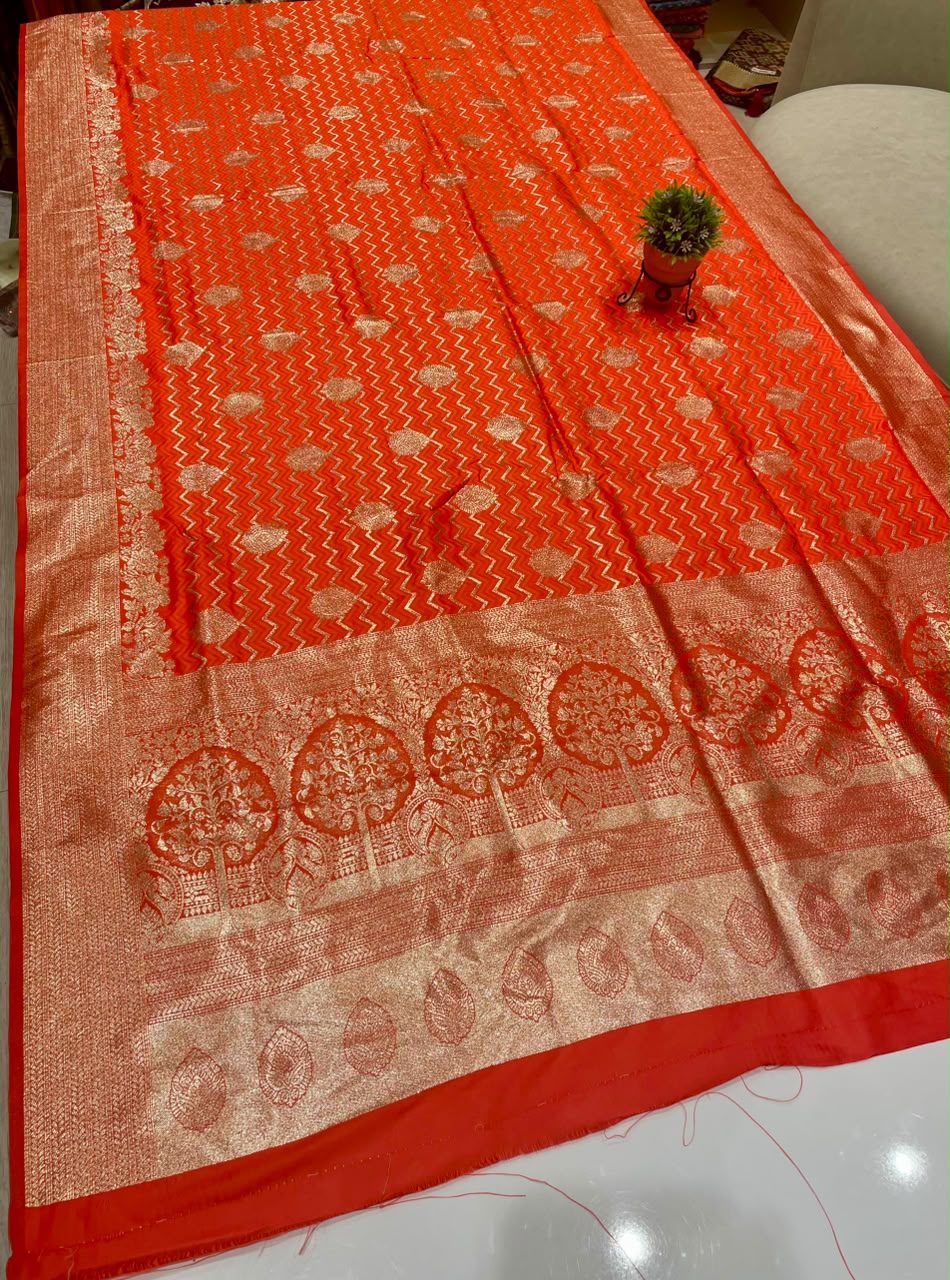 AJ-KIRTI SOFT SILK FABRIC SAREE WITH RICH PALLU DESIGN WITH BEAUTIFUL DESIGN WITH ALL OVER ON SAREE WITH BLOUSE