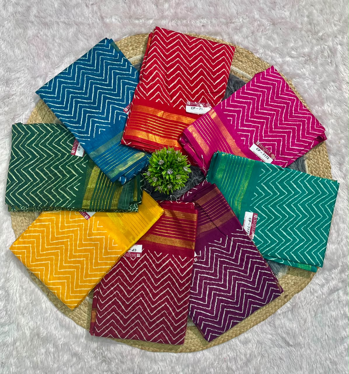 CP-7172 DOLA FABRIC SAREE WITH BEAUTIFUL DESIGN WITH BEAUTIFUL PALLU WITH BLOUSE