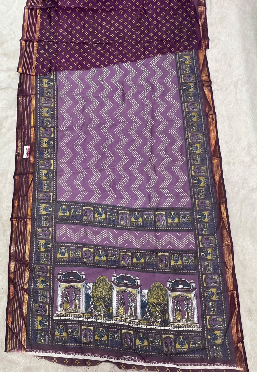 CP-7171 DOLA SAREE FABRIC SAREE WITH BEAUTIFUL PALLU WITH BEAUTIFUL JODA DESIGN WITH BLOUSE