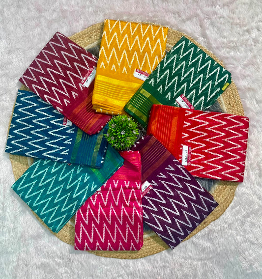 CP-7175 DOLA FABRIC SAREE WITH BEAUTIFUL PRINT WITH BLOUSE