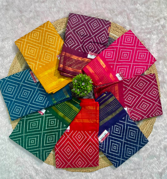 CP-7173 DOLA FABRIC SAREE WITH RICH PALLU DESIGN WITH BEAUTIFUL FLORAL PRINT DESIGN WITH BLOUSE