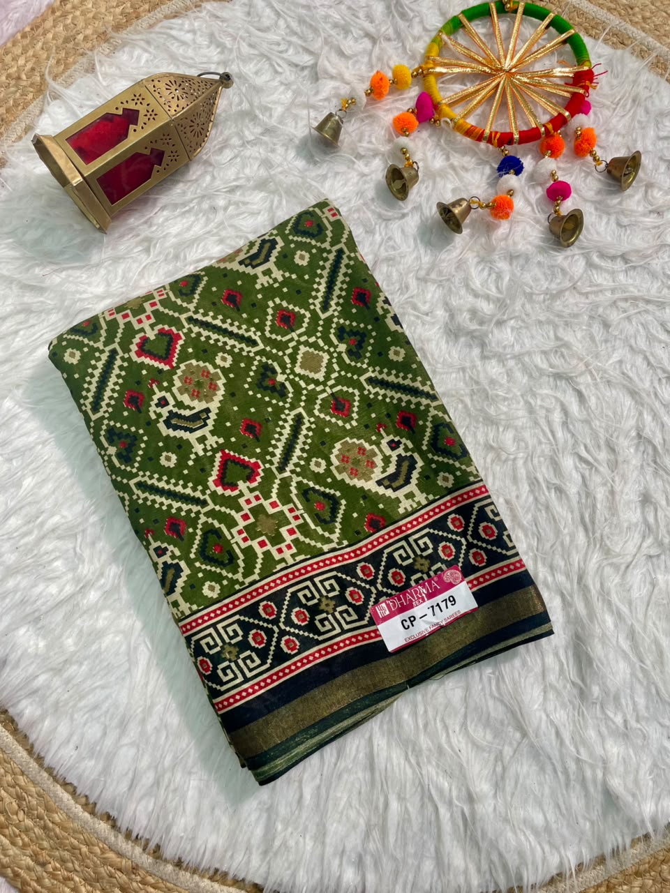 CP-7179  MAL COTTON FABRIC SAREE WITH BEAUTIFUL DESIGN WITH RICH PALLU DESIGN WITH BEAUTIFUL BORDER WITH BLOUSE