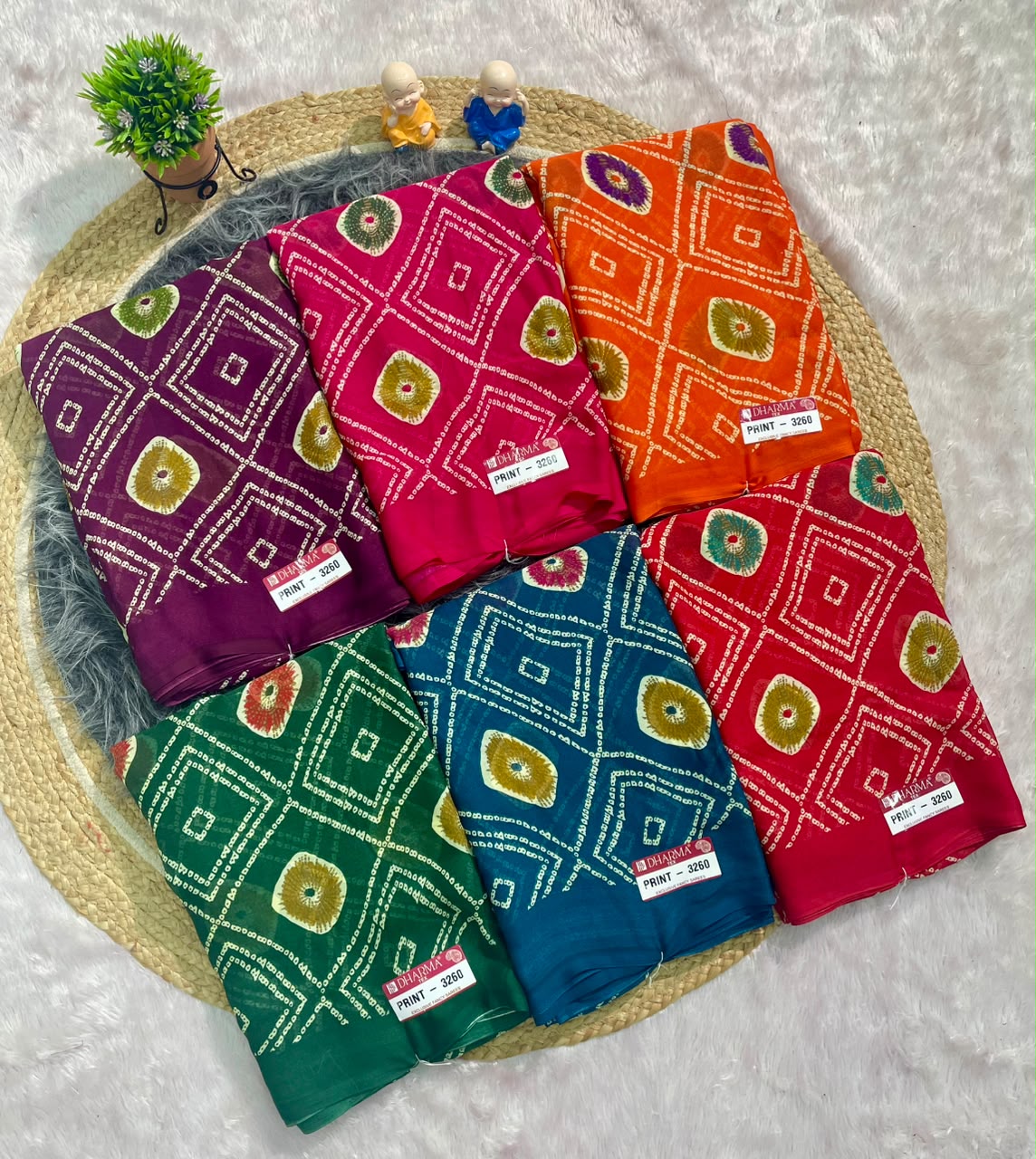 PRINT-3260 DUL MOSS FABRIC SAREE WITH BEAUTIFUL DESIGN WITH BEAUTIFUL PRINT WITH BLOUSE