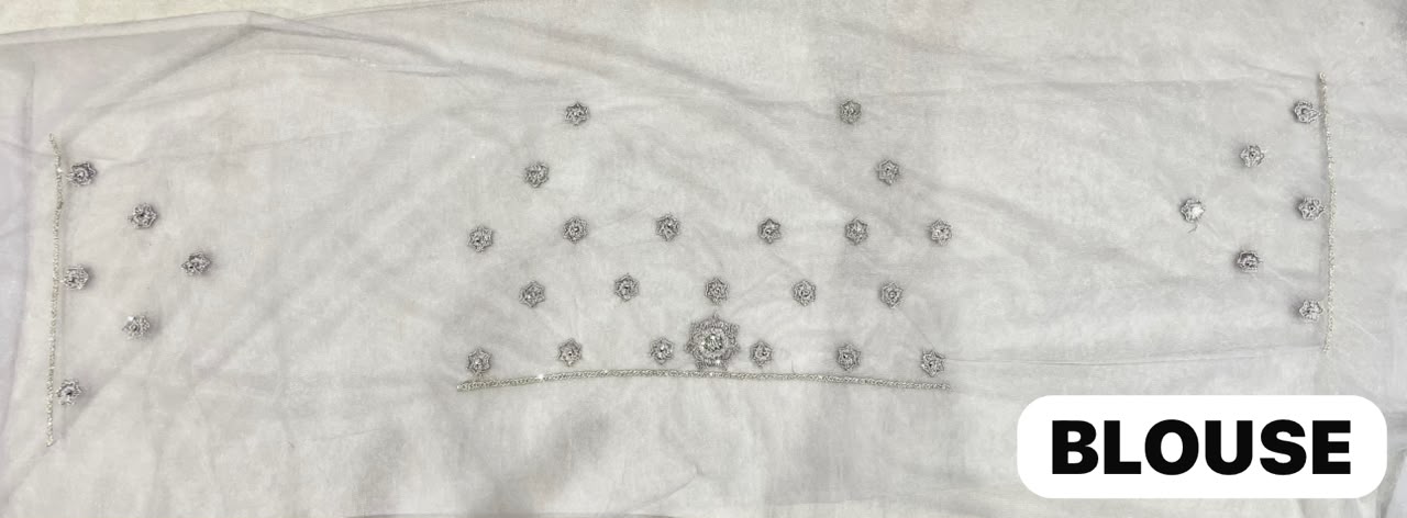 BS-SHAKUNTALA  PREMIUM NET FABRIC SAREE WITH BEUATIFUL EMBROIDERY WORK WITH BEAUTIFUL LEHARIYA DESIGN WIRH DIAMOND WORK WITH HEAVY BLOUSE