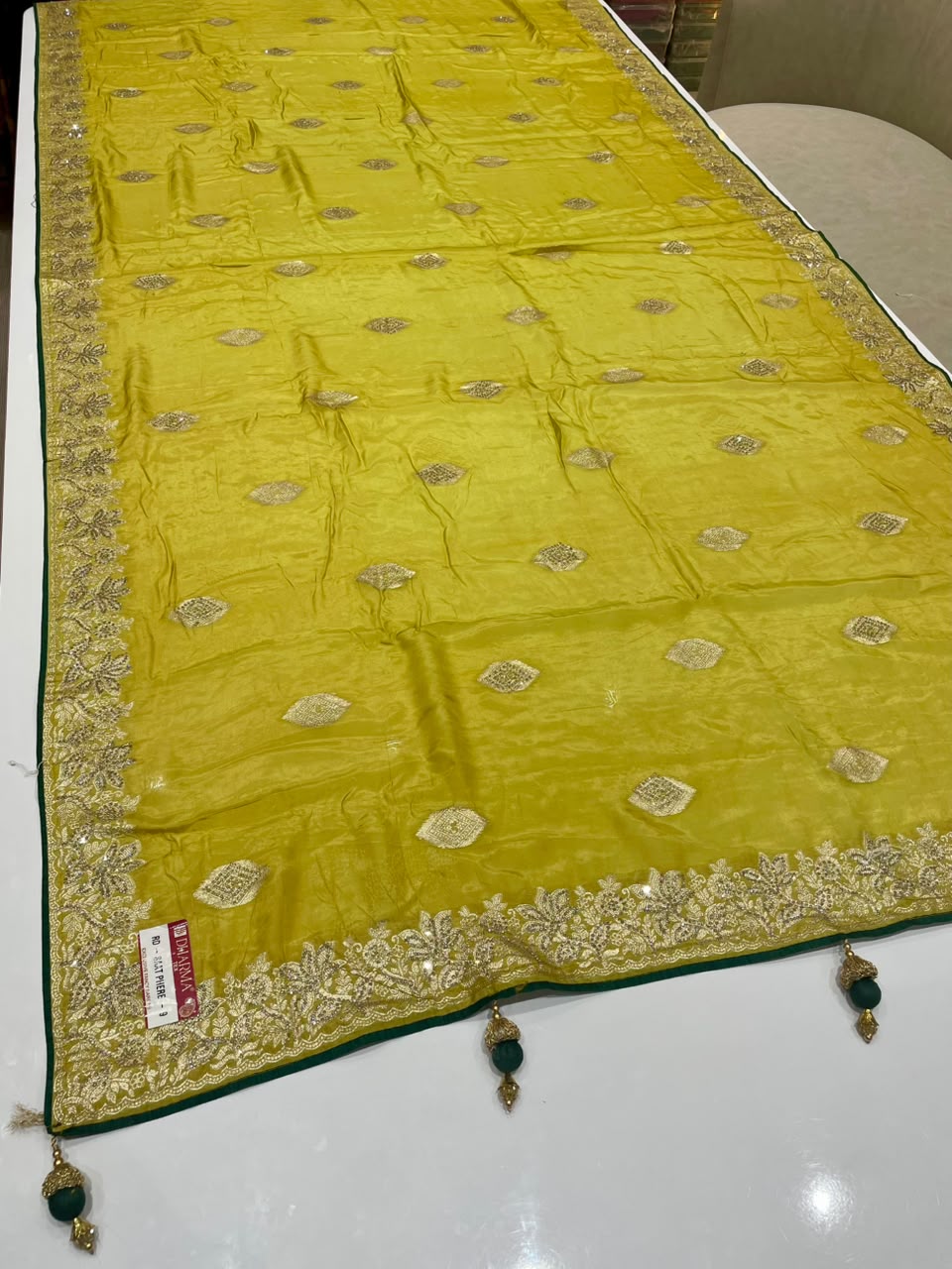 RD-SAAT PHERE-STAR  VISCOS SILK FABRIC SAREE WITH EMBROIDERY WORK WITH BEAUTIFUL DESIGN WITH PIPING AND LATKAN WUTH BLOUSE