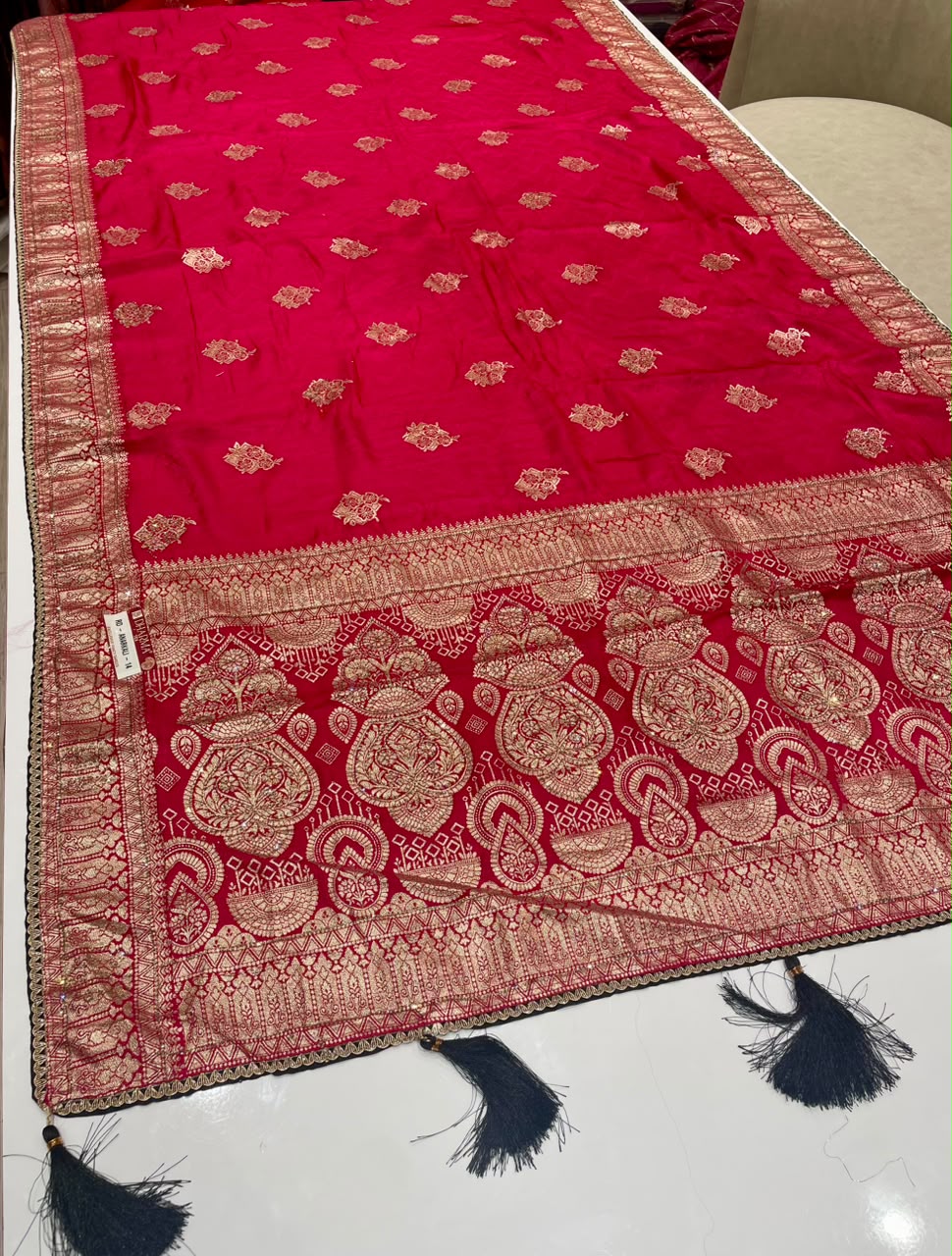 RD-ANARKALI-14 FANCY D DOLA SILK FABRIC SAREE WITH RICH PALLU DESIGN WITH BEAUTIFUL DESIGN WITH  PIPING AND LATKAN WITH BLOUSE