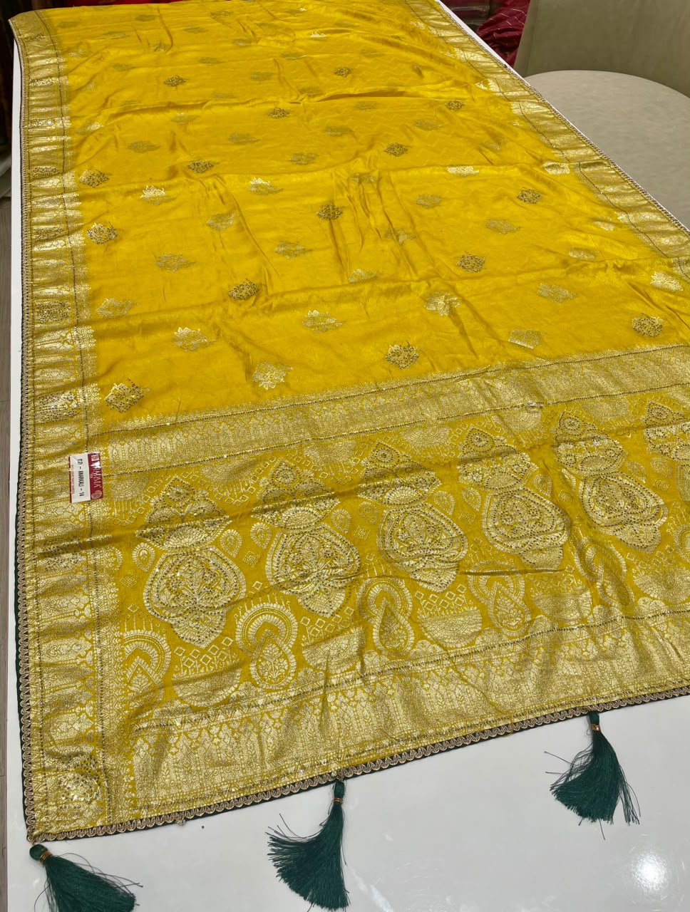 RD-ANARKALI-14 FANCY D DOLA SILK FABRIC SAREE WITH RICH PALLU DESIGN WITH BEAUTIFUL DESIGN WITH  PIPING AND LATKAN WITH BLOUSE