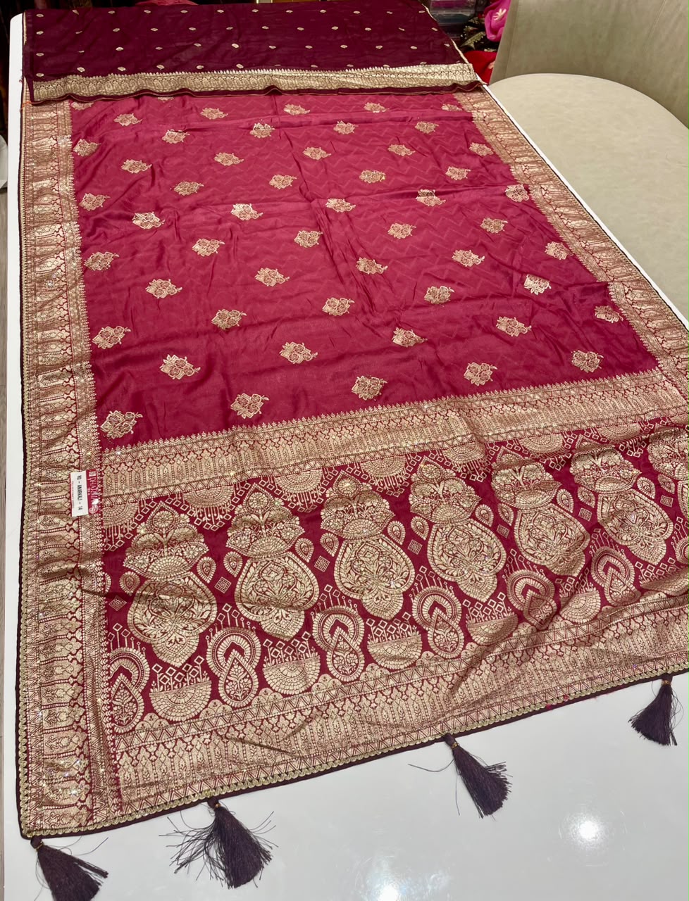 RD-ANARKALI-14 FANCY D DOLA SILK FABRIC SAREE WITH RICH PALLU DESIGN WITH BEAUTIFUL DESIGN WITH  PIPING AND LATKAN WITH BLOUSE