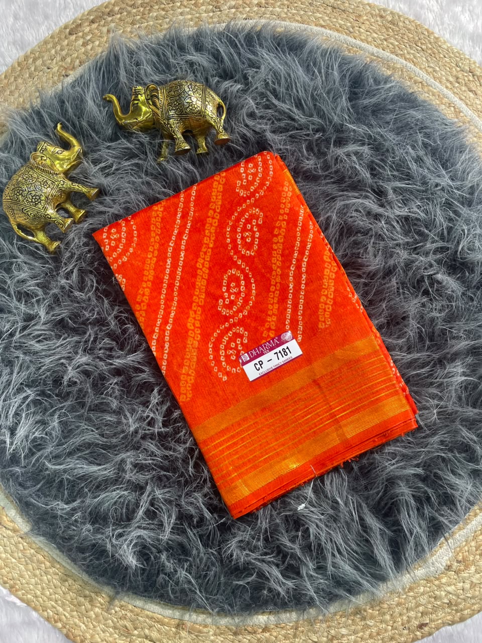 CP-7181 ZOMATO ZARI FABRIC SAREE WITH RICH PALLU DESIGN WITH BEAUTIFUL PRINT WITH BLOUSE