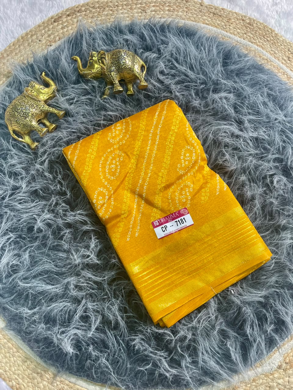 CP-7181 ZOMATO ZARI FABRIC SAREE WITH RICH PALLU DESIGN WITH BEAUTIFUL PRINT WITH BLOUSE