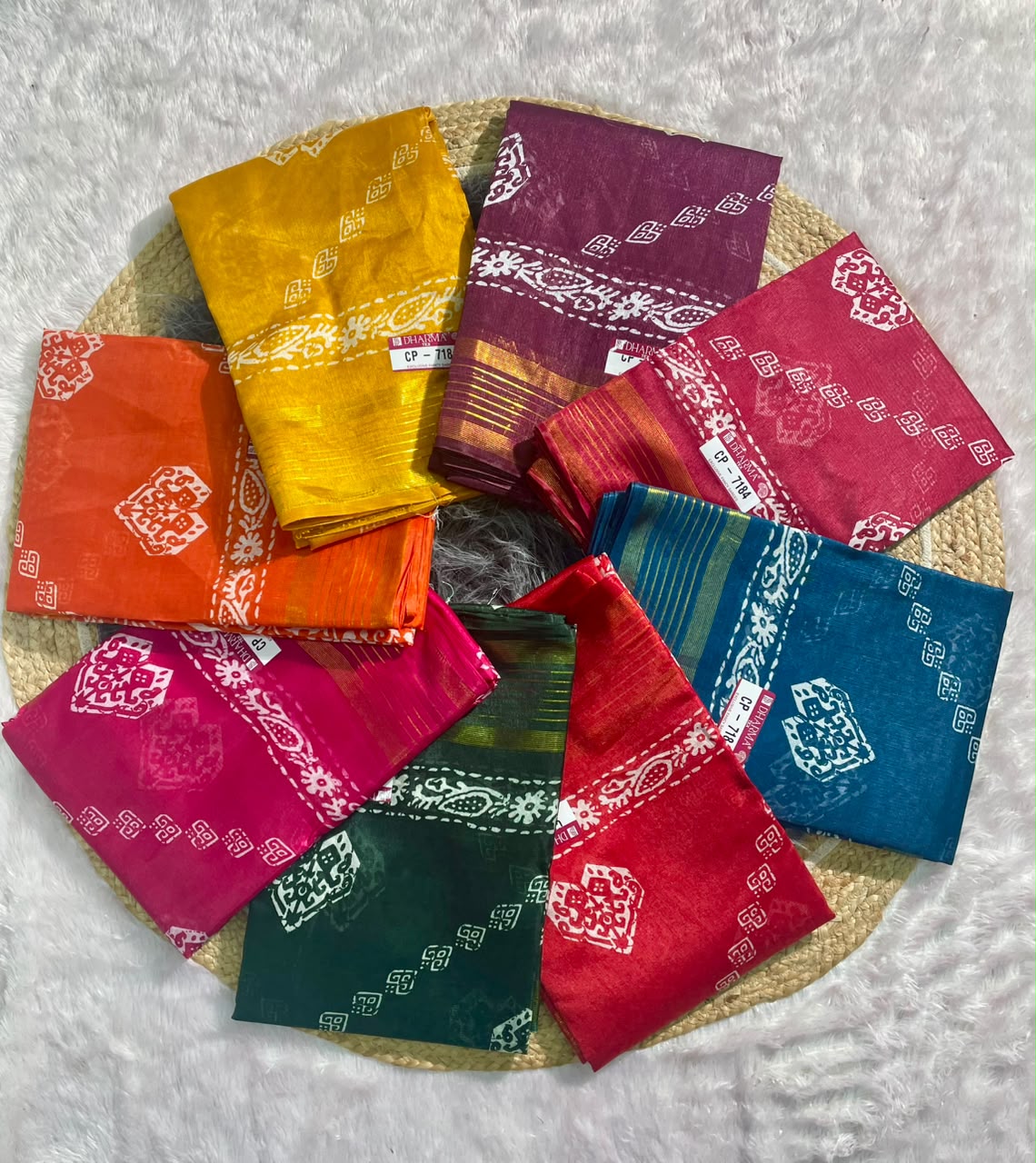 CP-7184 ZOMATO ZARI FABRIC SAREE WITH RICH PALLU DESIGN WITH BEAUTIFUL PRINT WITH BLOUSE