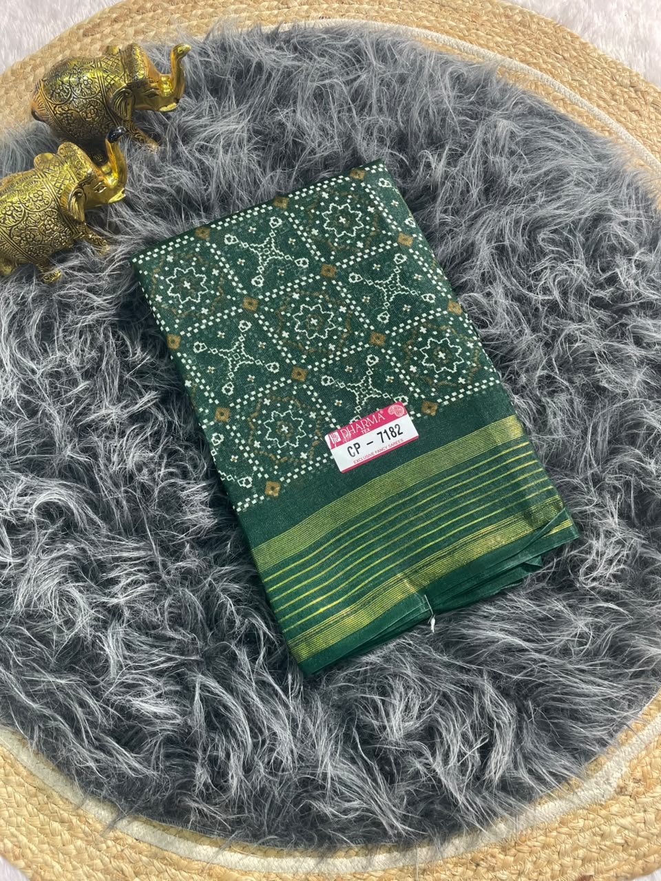 CP-7182  ZOMATO ZARI FABRIC SAREE WITH RICH PALLU DESIGN WITH BEAUTIFUL PRINT WITH BLOUSE