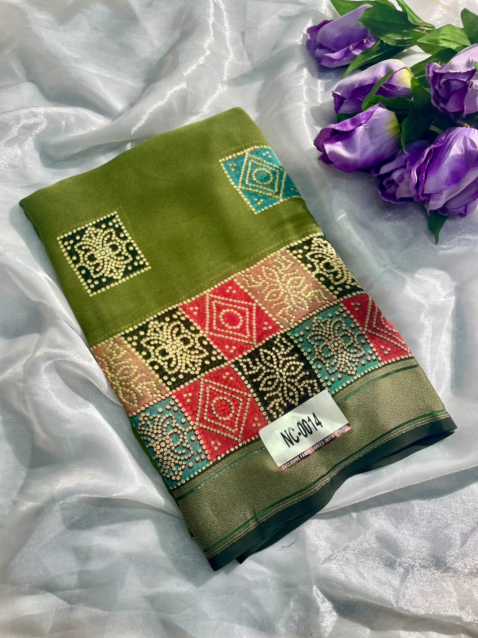 NC-0014 VISCOS SILK FABRIC SAREE WITH RICH PALLU DESIGN WITH BEAUTIFUL SAREE WITH BLOUSE