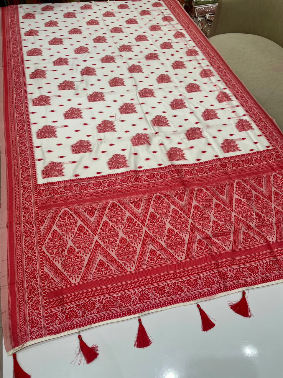 AJ-SOFIYA FANCY CHAMPION SILK FABRIC SAREE WITH RICH PALLU DESIGN WITH BEAUTIFUL DESIGN WITH DURGA SPECIAL COLLECTION WITH BLOUSE
