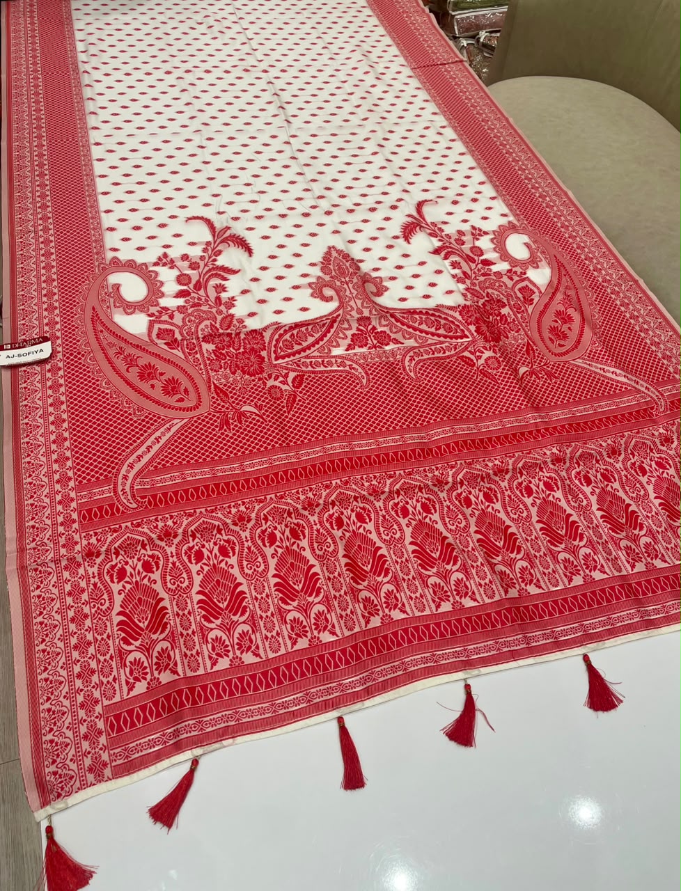 AJ-SOFIYA FANCY CHAMPION SILK FABRIC SAREE WITH RICH PALLU DESIGN WITH BEAUTIFUL DESIGN WITH DURGA SPECIAL COLLECTION WITH BLOUSE