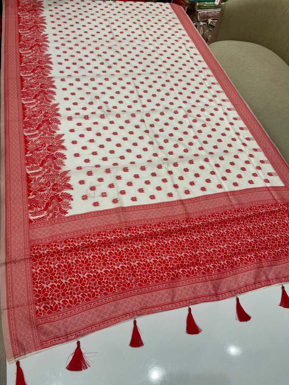 AJ-SOFIYA FANCY CHAMPION SILK FABRIC SAREE WITH RICH PALLU DESIGN WITH BEAUTIFUL DESIGN WITH DURGA SPECIAL COLLECTION WITH BLOUSE