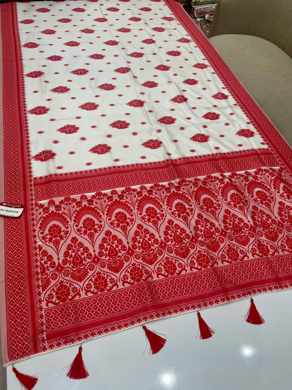 AJ-SOFIYA FANCY CHAMPION SILK FABRIC SAREE WITH RICH PALLU DESIGN WITH BEAUTIFUL DESIGN WITH DURGA SPECIAL COLLECTION WITH BLOUSE
