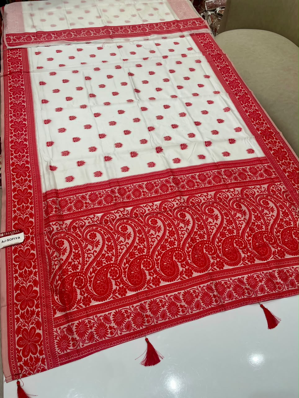 AJ-SOFIYA FANCY CHAMPION SILK FABRIC SAREE WITH RICH PALLU DESIGN WITH BEAUTIFUL DESIGN WITH DURGA SPECIAL COLLECTION WITH BLOUSE
