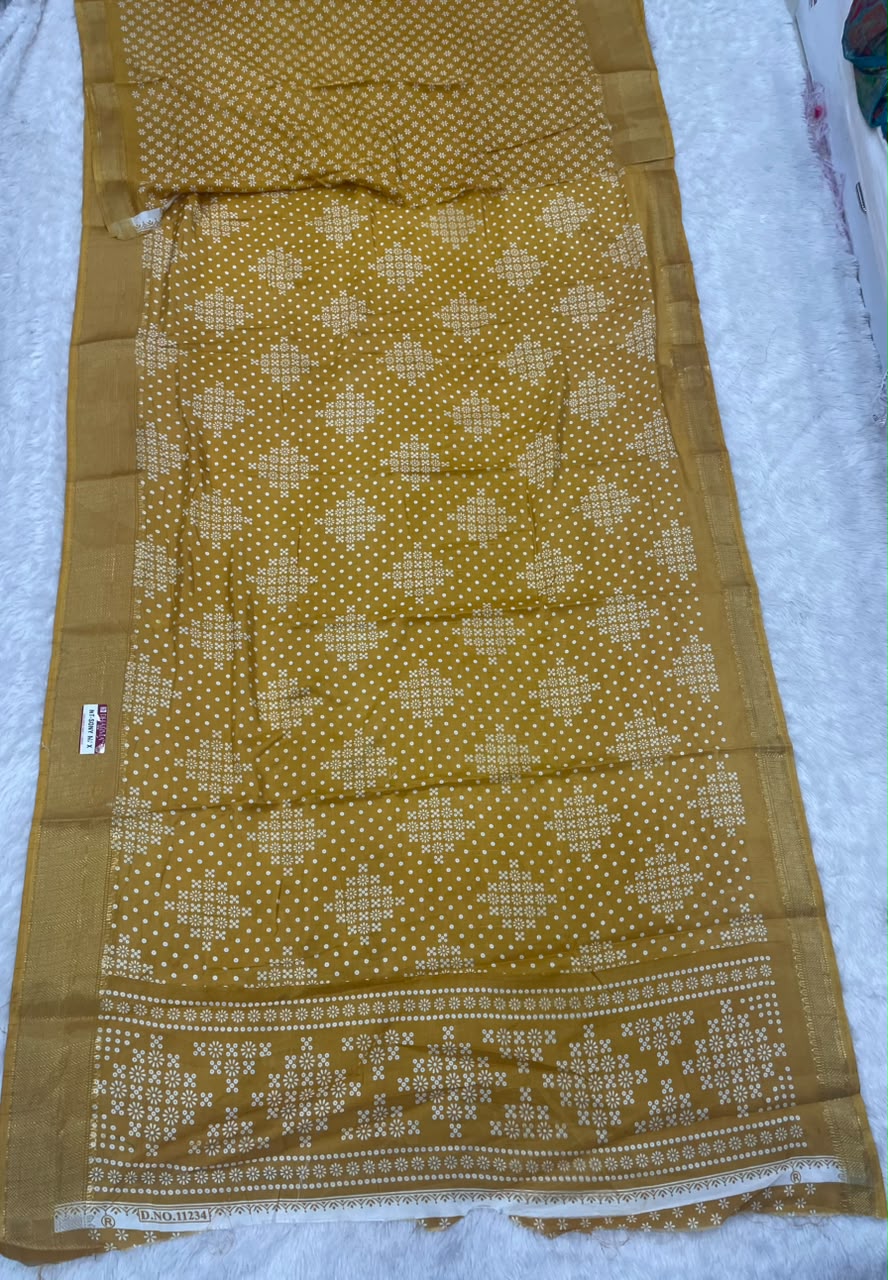 NT-SONY MAX DOLA DOBBY FABRIC SAREE WITH  BEAUTIFUL DESIGN WITH JACUARD BORDER WITH BLOUSE