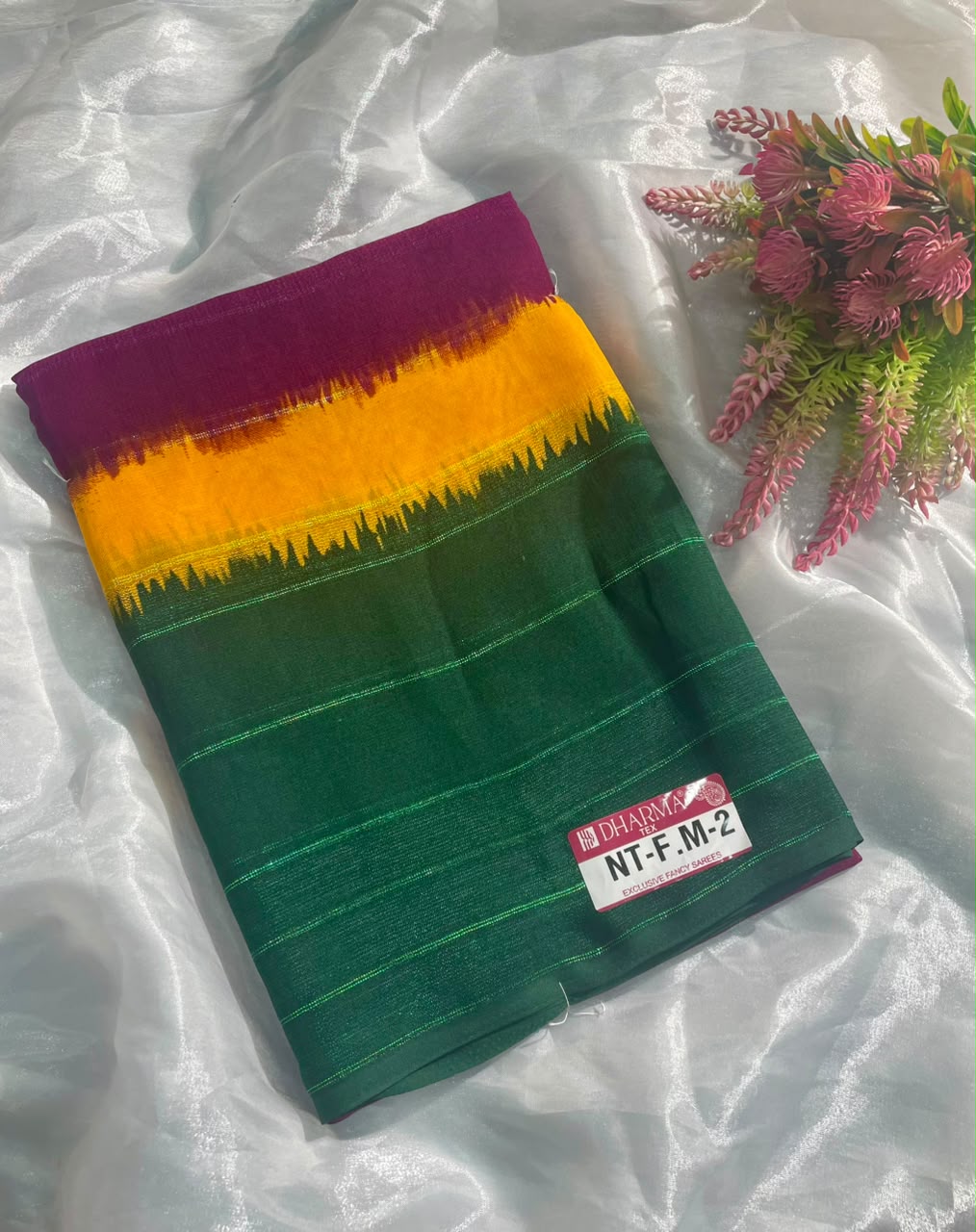 NT-F.M-2  FANCY PATTERN SAREE WITH BEAUTIFUL DESIGN WITH RICH PALLU DESIGN WITH BUTTA DESIGN WITH BORDER WITH BLLOUSE