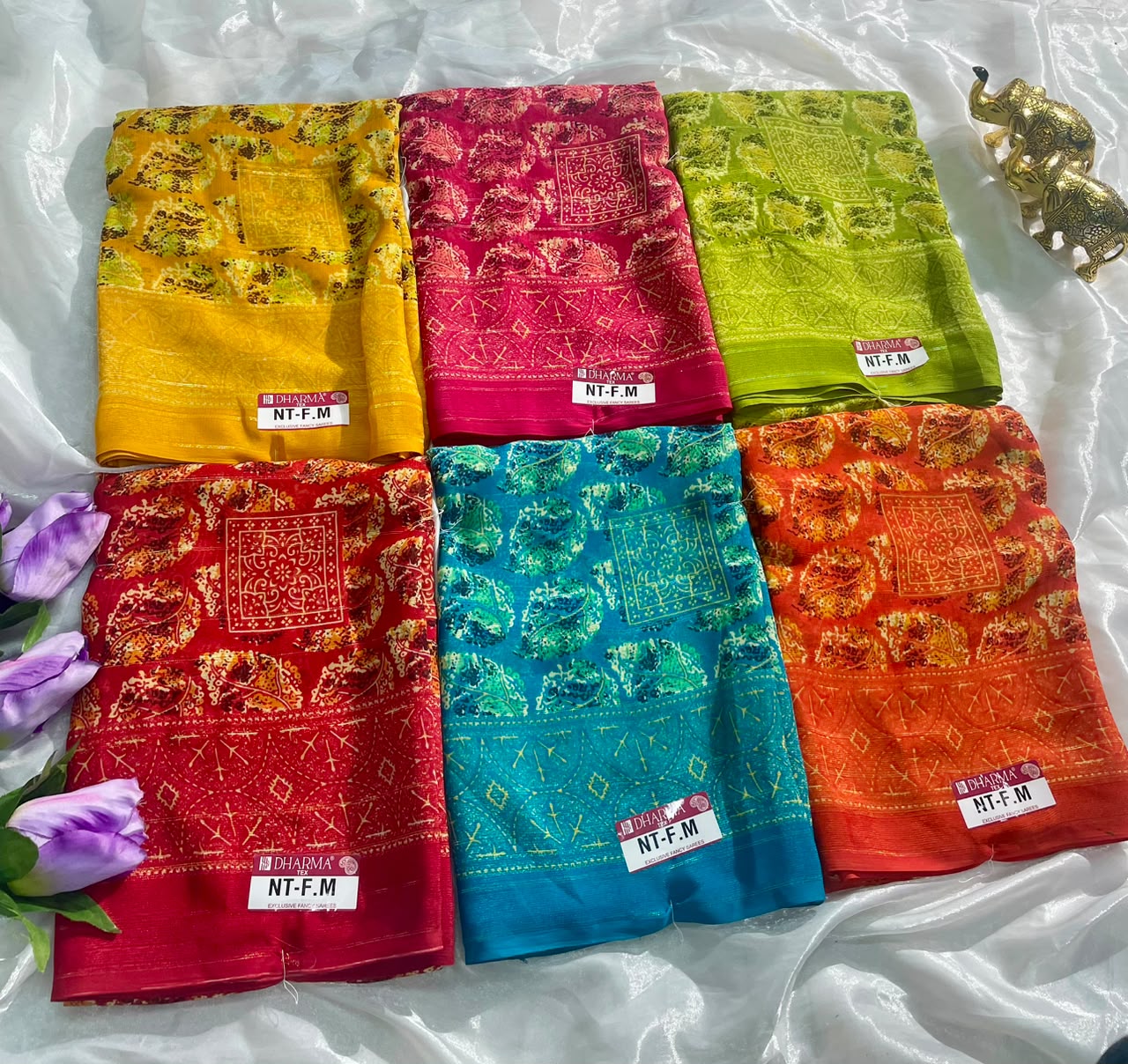 NT-F.M FANCY PATTERN SAREE WITH BEAUTIFUL DESIGN WITH RICH PALLU DESIGN WITH BUTTA DESIGN WITH BORDER WITH BLLOUSE