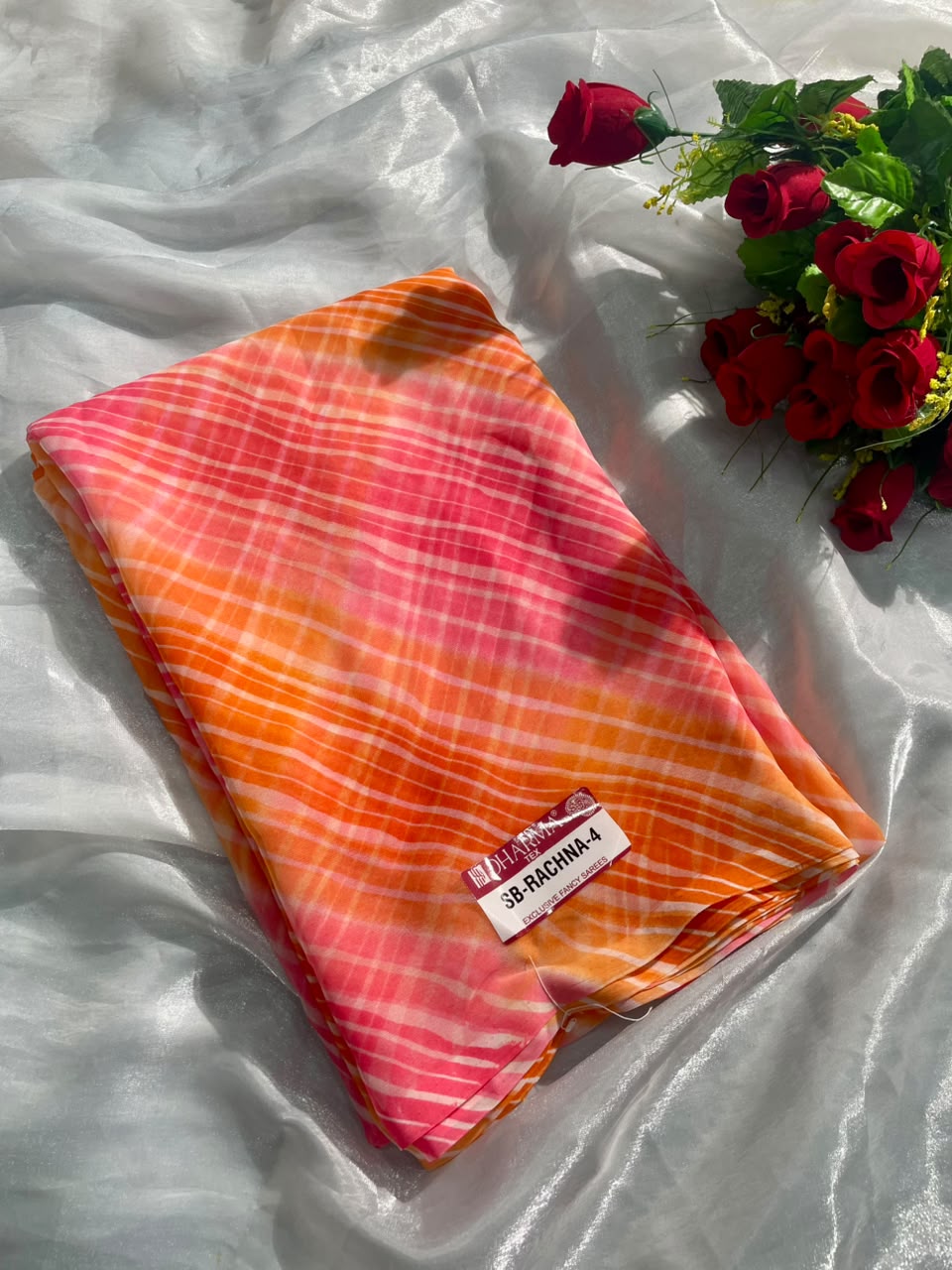 SB-RACHNA-4 WEIGHTLESS FABRIC SAREE WITH BEAUTIFUL SOFT SAREE WITH PRINT SAREE AND BLOUSE